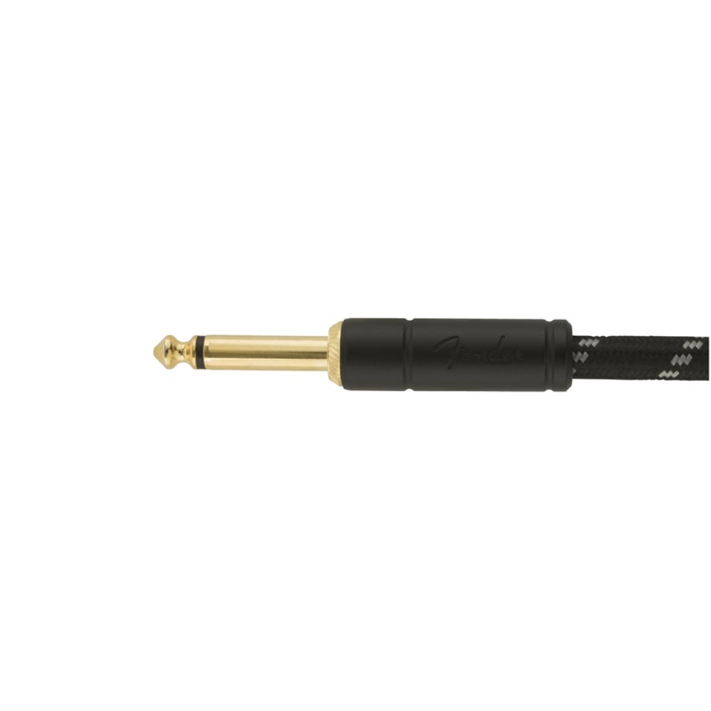 Fender Deluxe 18.6' Instrument Cable Black Tweed