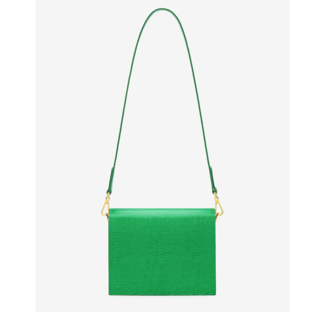 JW PEI Mini Flap Crossbody - Grass Green Lizard