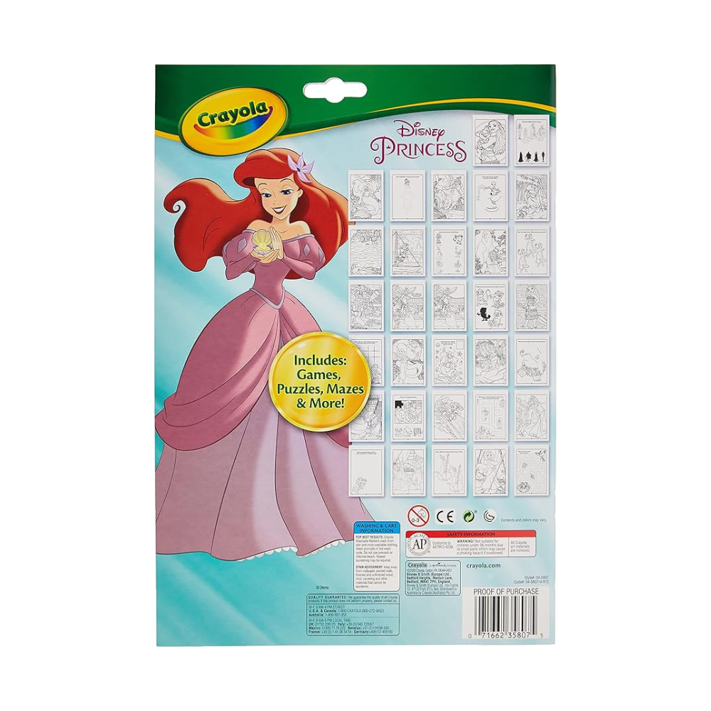 Crayola Coloring & Activity Pad W/Markers, Disney Princess