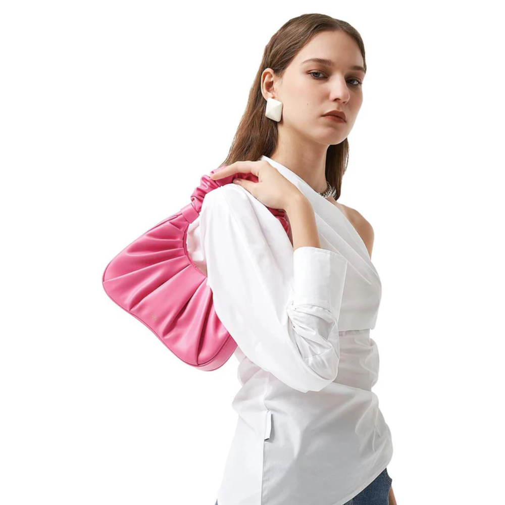 JW PEI Gabbi Ruched Hobo Handbag - Pink