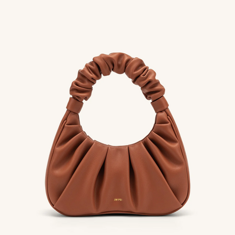 JW PEI Gabbi Ruched Hobo Handbag - Nutella