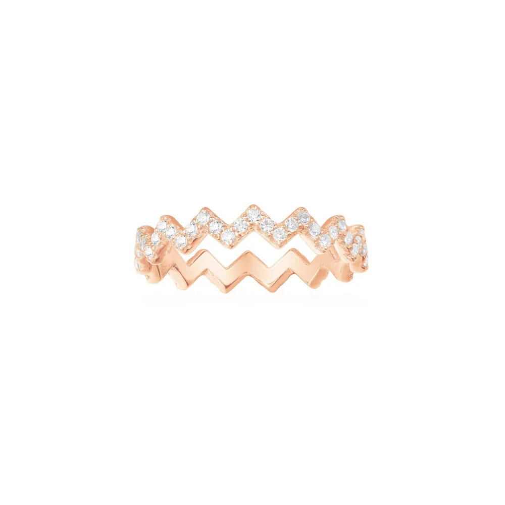 APM Monaco Up and Down Ring Rose Gold