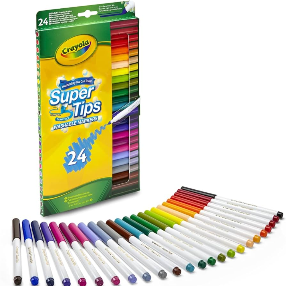 Crayola 24 Supetips Washable Markers