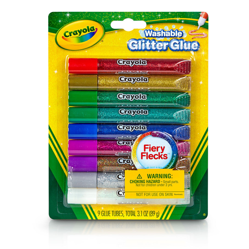 Crayola 9 Washable Glitter Glue
