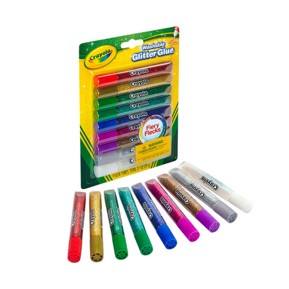 Crayola 9 Washable Glitter Glue