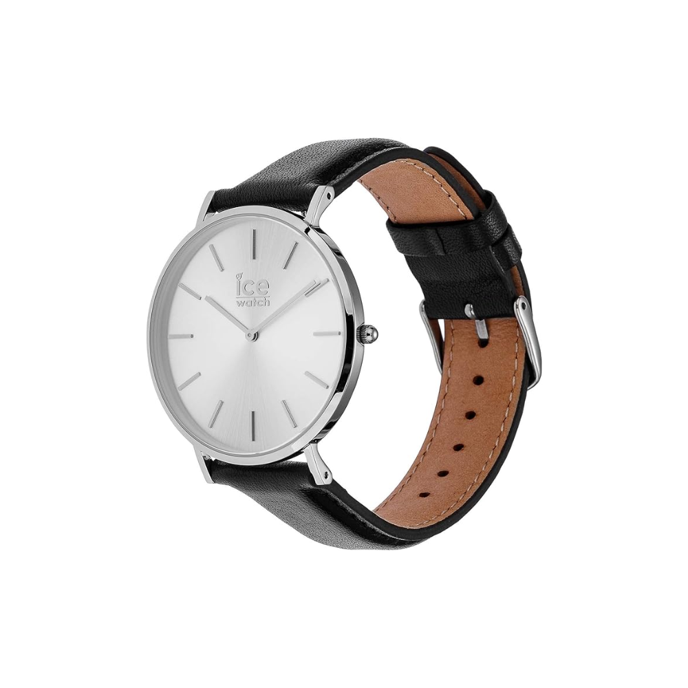 Ρολόι Ice-Watch - CITY classic Black silver - Men's wristwatch with leather strap