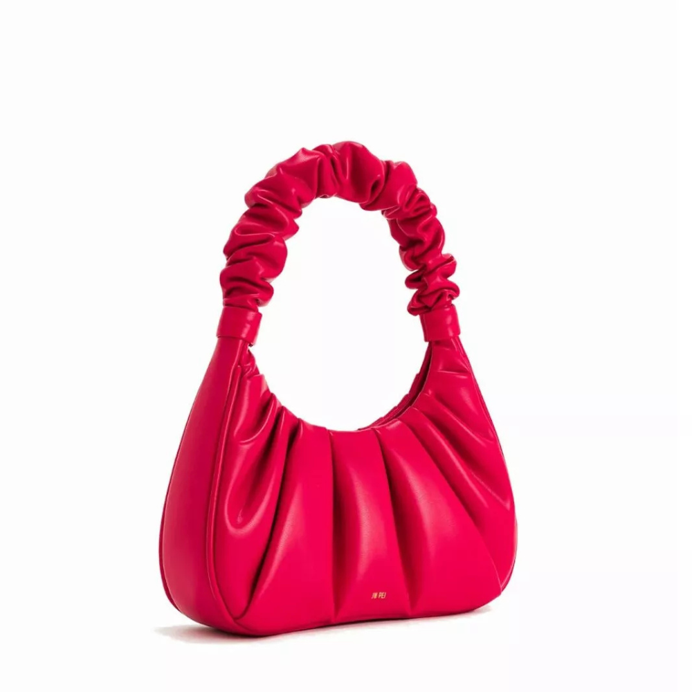 JW PEI Gabbi Ruched Hobo Handbag -Magenta