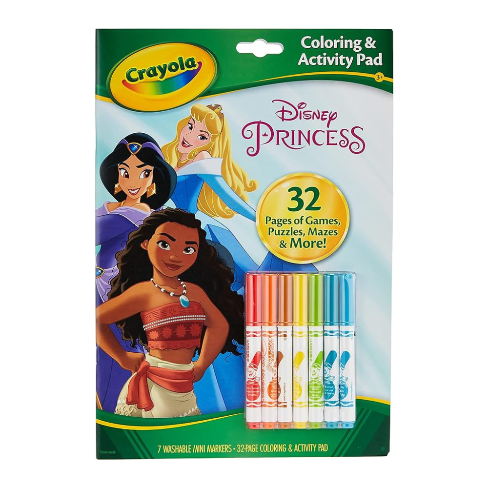Crayola Coloring & Activity Pad W/Markers, Disney Princess