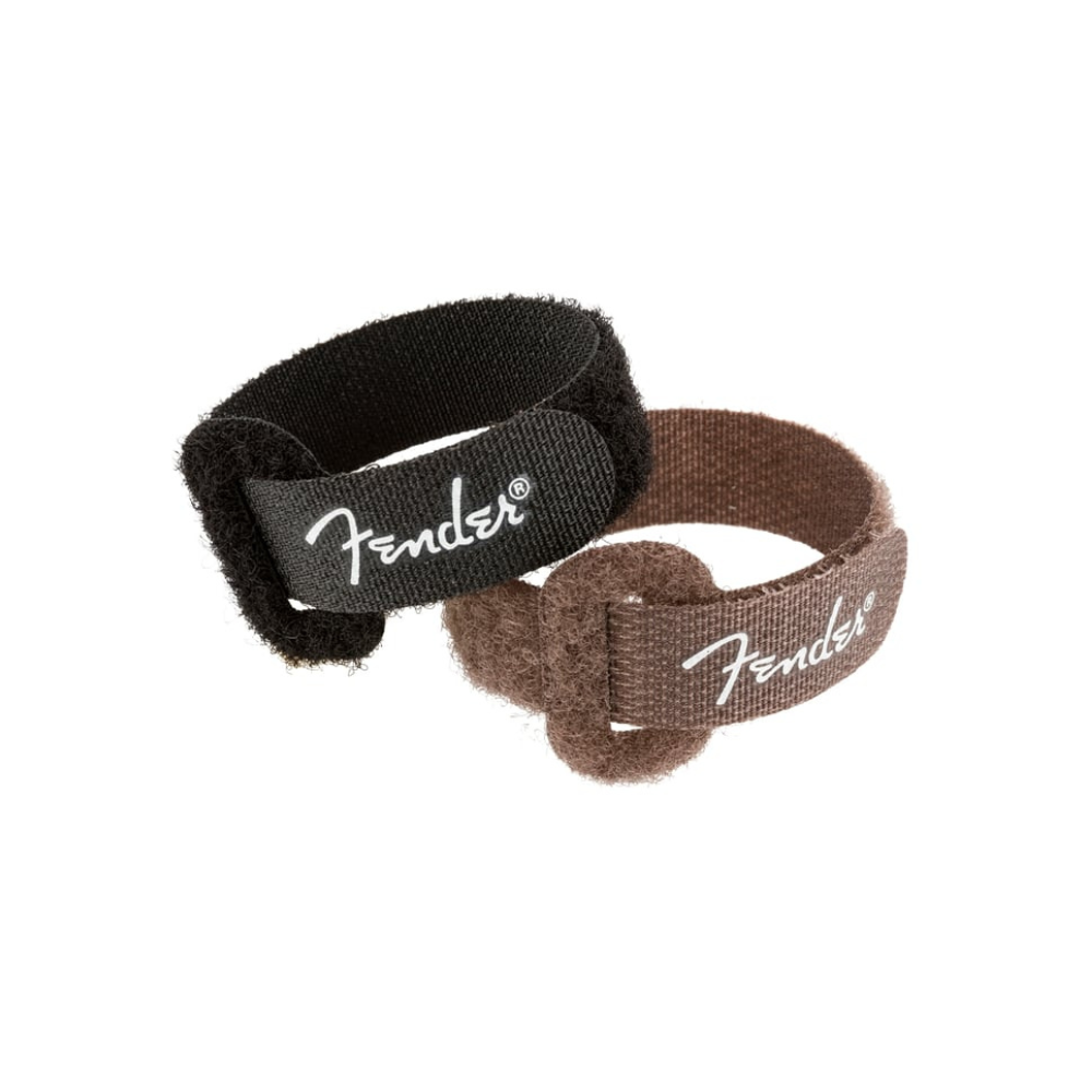 Fender Cable Ties 7", 3 Black and 3 Brown
