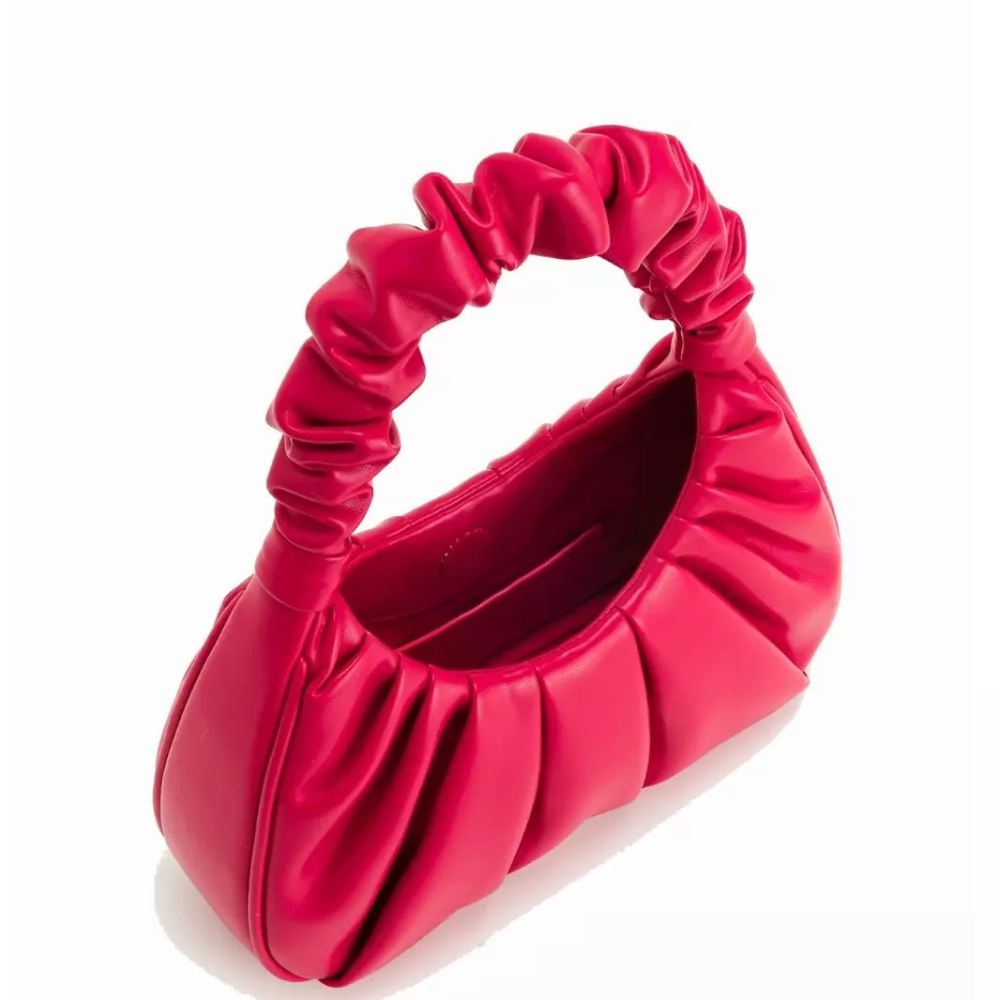 JW PEI Gabbi Ruched Hobo Handbag -Magenta