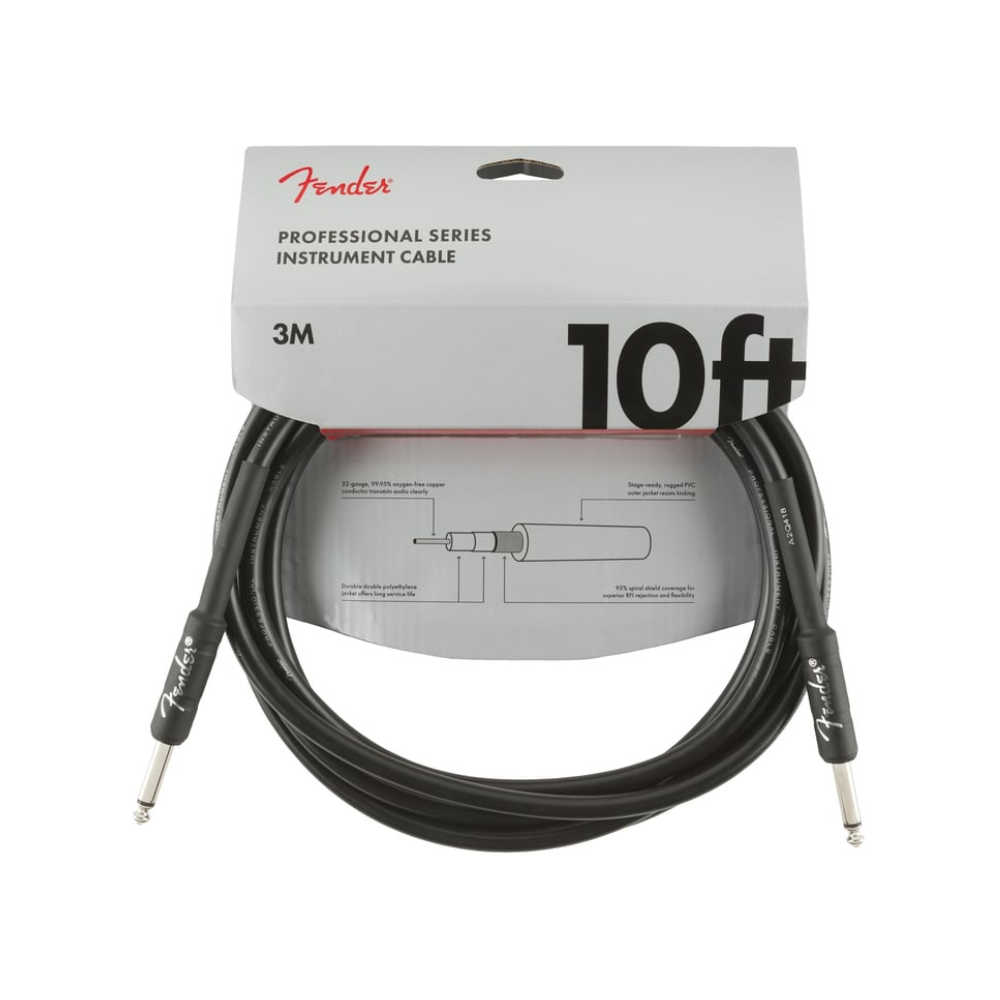 Fender Pro 10' Inst Cable Black