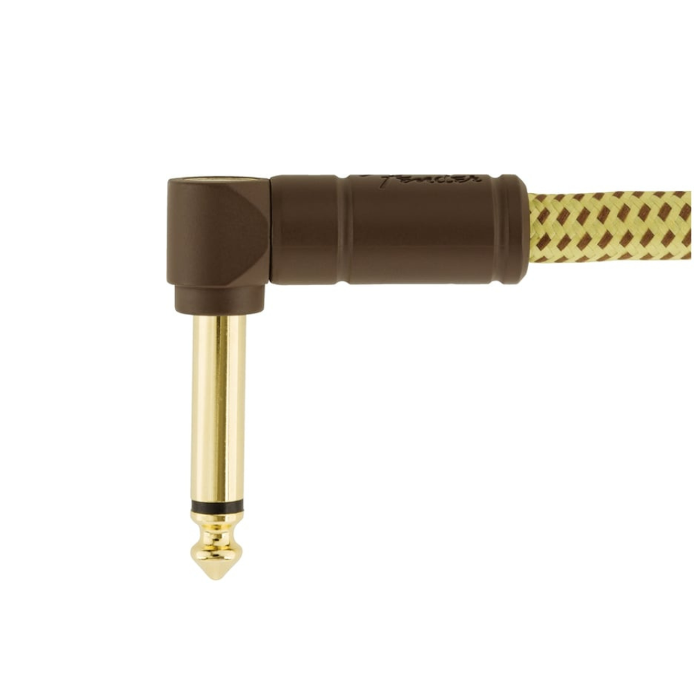 Fender Deluxe 18.6' Angle Instrument Cable Tweed