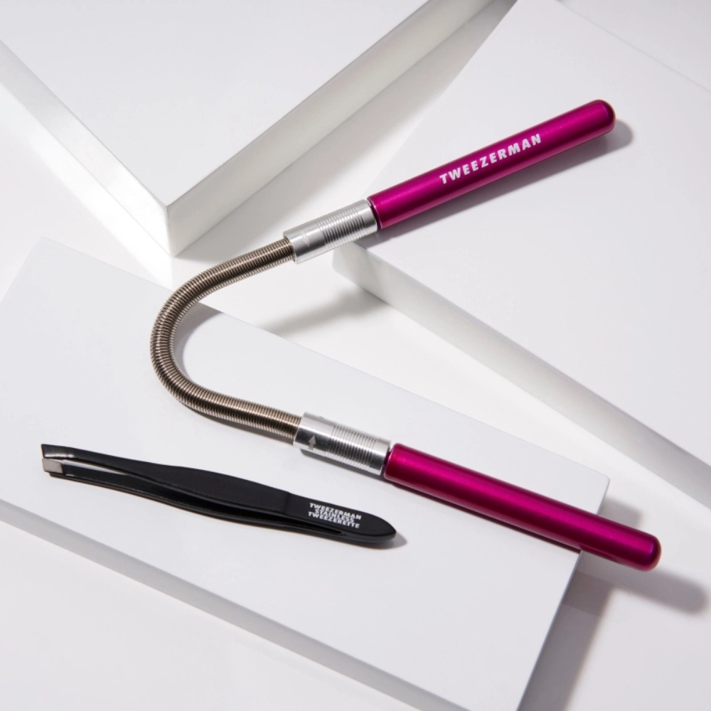 Tweezerman Smooth Finish Facial Hair Remover Pink (Comes With Free Tweezerette)