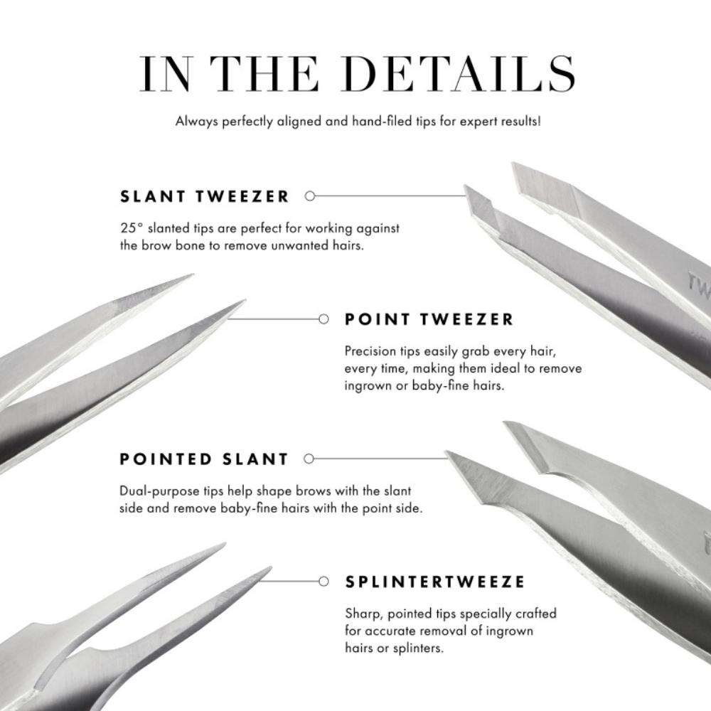 Tweezerman Blue Stone Slant Tweezer