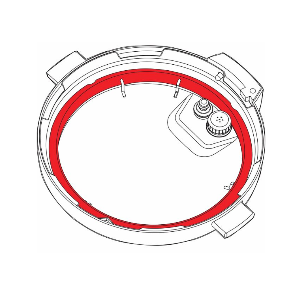 Instant™ Pot Accessories Silicone Sealing Ring Red & Blue 6L