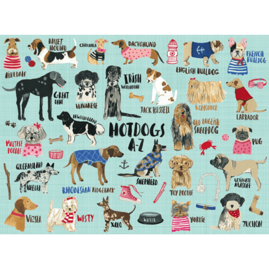 Hot Dogs A-Z 1000 Pieces Puzzle