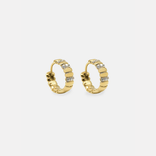 AEC PARIS Mini Hoops Yara Etoilee Earrings