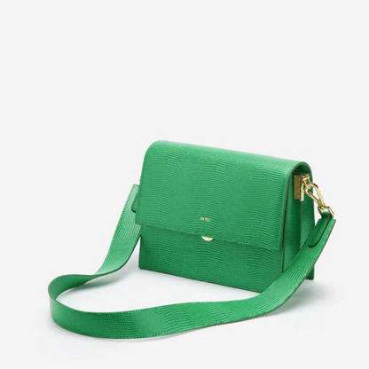 JW PEI Mini Flap Crossbody - Grass Green Lizard