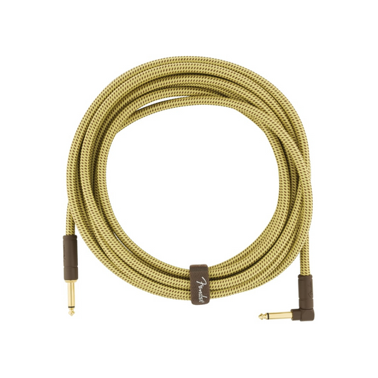 Fender Deluxe 18.6' Angle Instrument Cable Tweed