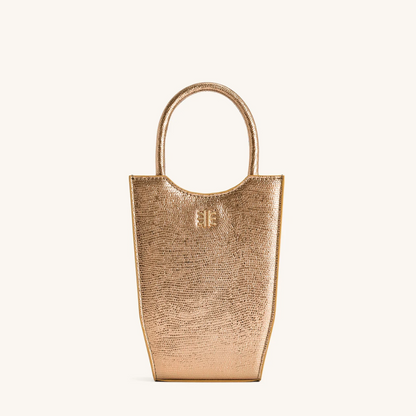 JW PEI Fei Metallic Phone Bag - Ancient Gold Lizard