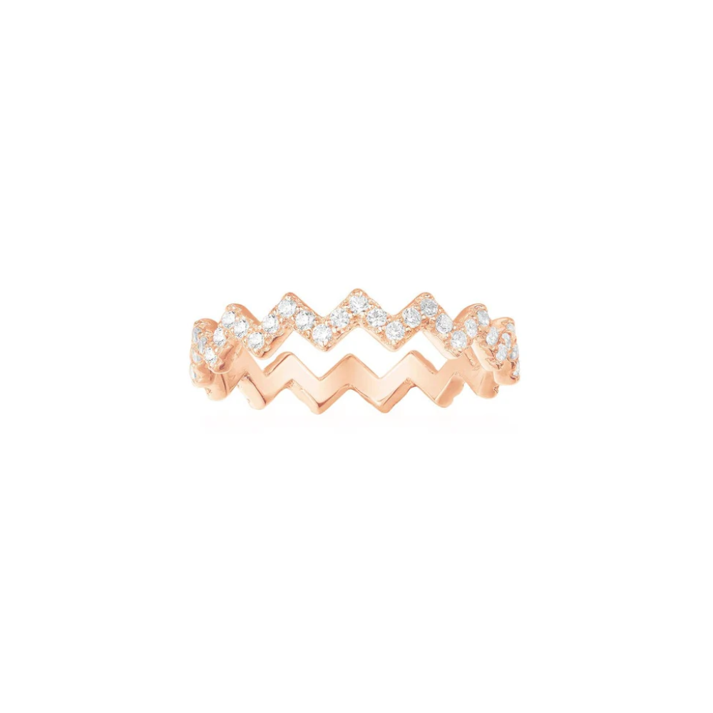 APM Monaco  Up and Down Ring Rose Gold