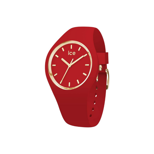 Ρολόι ICE Glam Colour Red - Women's Wristwatch with Silicon Strap