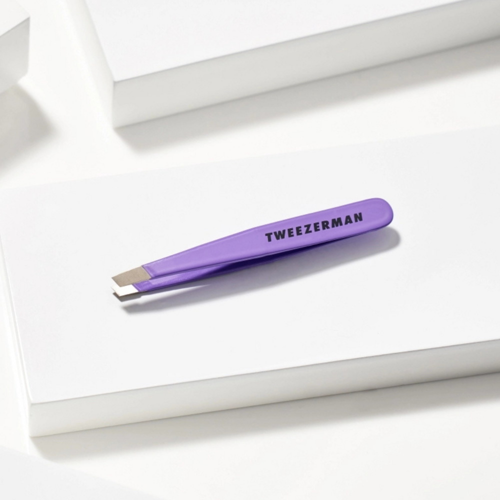 Tweezerman Mini Slant Tweezer Blooming Lilac