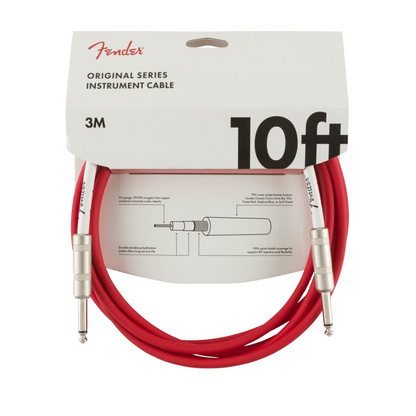 Fender Original 10' Inst Cable Fiesta Red