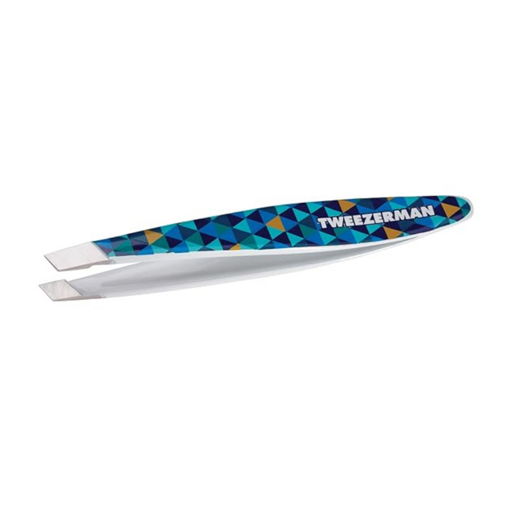 Tweezerman Mini Slant Tweezer Blue Mosaic