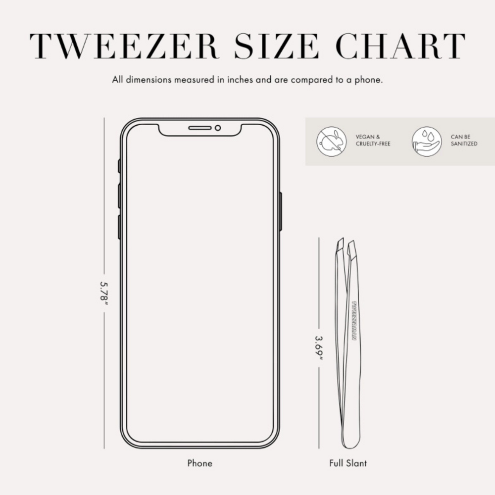 Tweezerman Slant Tweezer Dusted Onyx