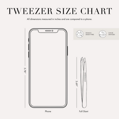 Tweezerman Slant Tweezer Dusted Onyx