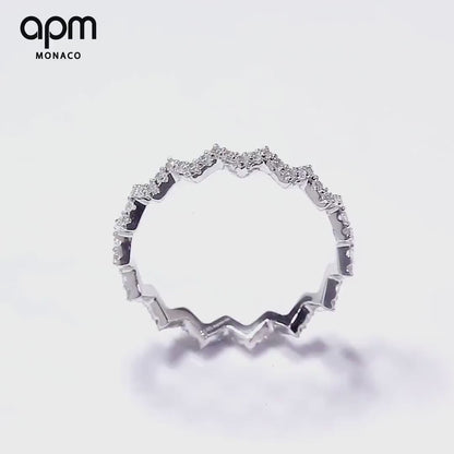 APM Monaco  Up and Down Ring White