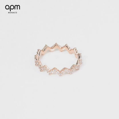 APM Monaco  Up and Down Ring Rose Gold