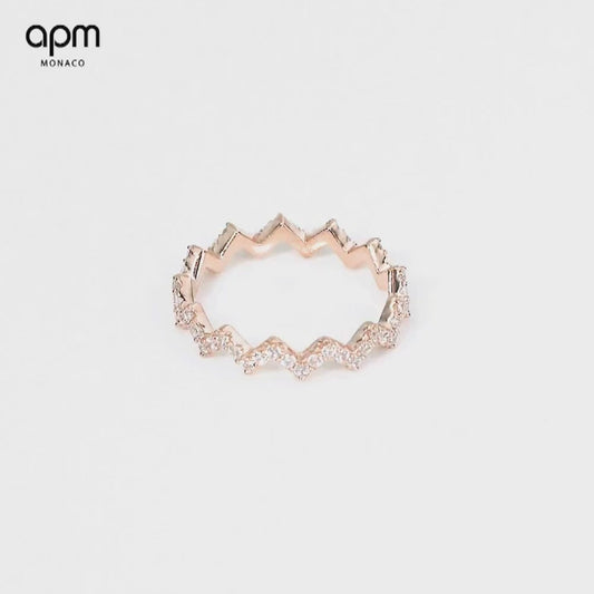 APM Monaco  Up and Down Ring Rose Gold