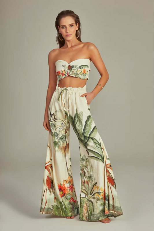 LYDIA PANTALON TROPICAL PARADISE PRINT