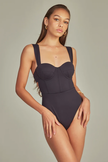 BOUCHE SWIMSUIT IN BLACK